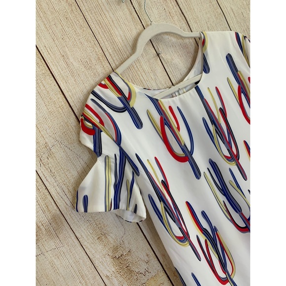 Boutique | Multi Color Cactus Print Dress - Picture 9 of 10